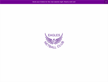 Tablet Screenshot of eaglesnetball.com